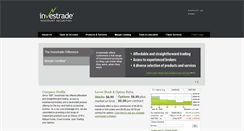 Desktop Screenshot of investrade.com